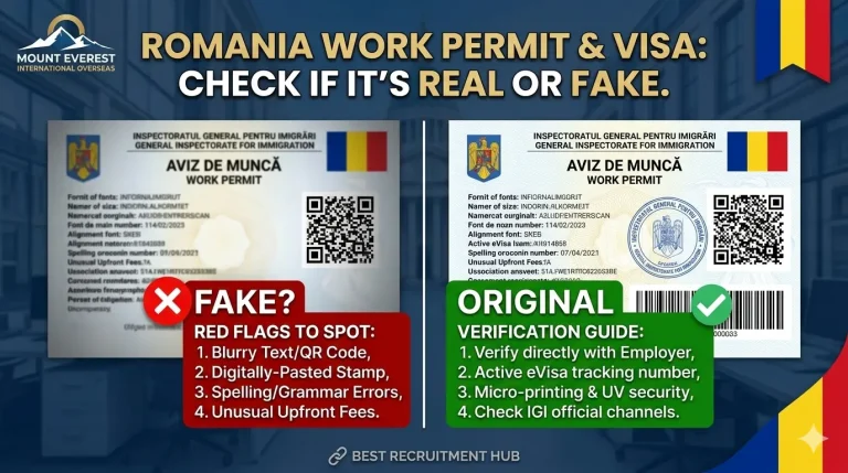 how to check ROMANIA WORK PERMIT: CHECK IF IT'S REAL OR FAKE.